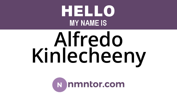 Alfredo Kinlecheeny