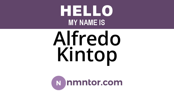 Alfredo Kintop