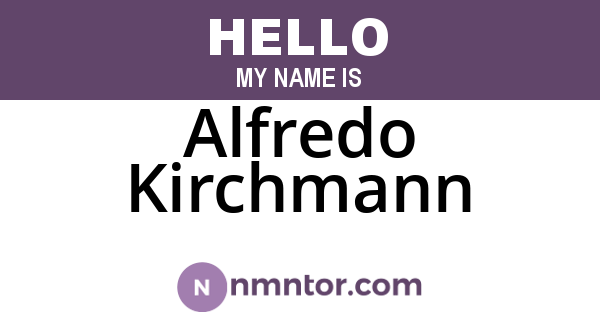 Alfredo Kirchmann