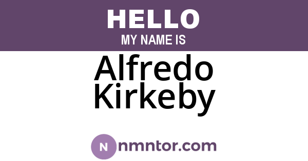 Alfredo Kirkeby