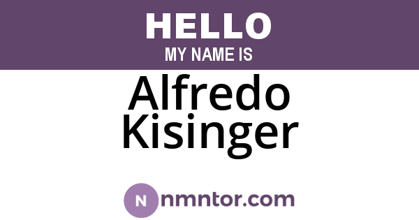 Alfredo Kisinger