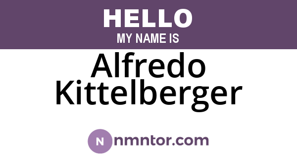 Alfredo Kittelberger