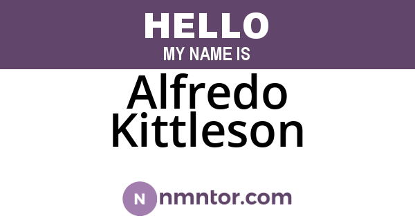 Alfredo Kittleson