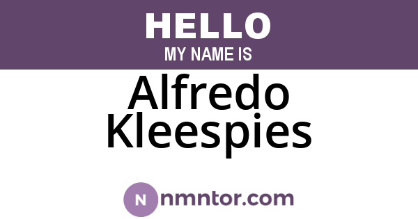 Alfredo Kleespies