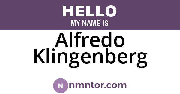 Alfredo Klingenberg