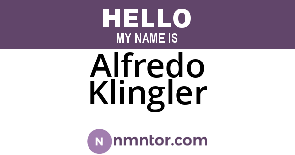 Alfredo Klingler