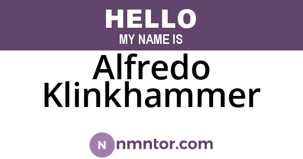 Alfredo Klinkhammer