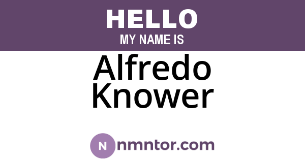 Alfredo Knower