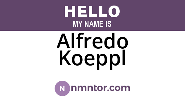 Alfredo Koeppl