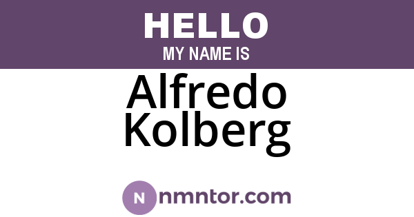 Alfredo Kolberg