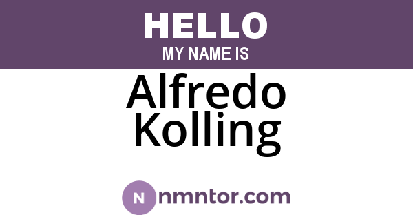 Alfredo Kolling