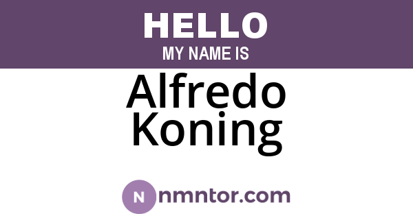 Alfredo Koning