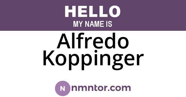 Alfredo Koppinger