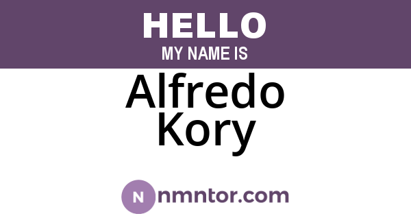 Alfredo Kory
