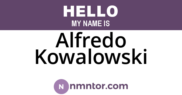 Alfredo Kowalowski