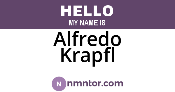 Alfredo Krapfl