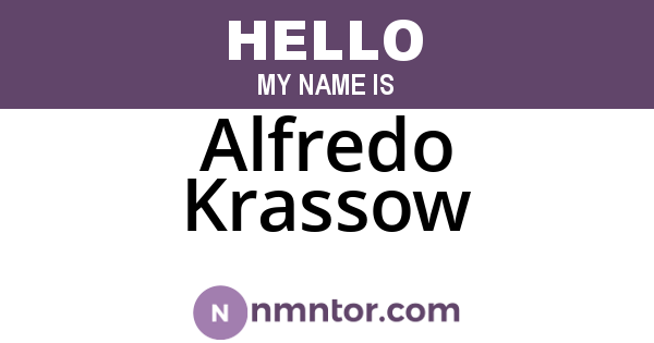 Alfredo Krassow