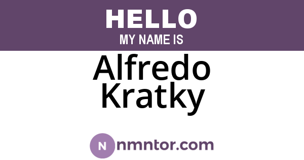 Alfredo Kratky