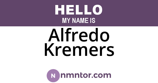 Alfredo Kremers