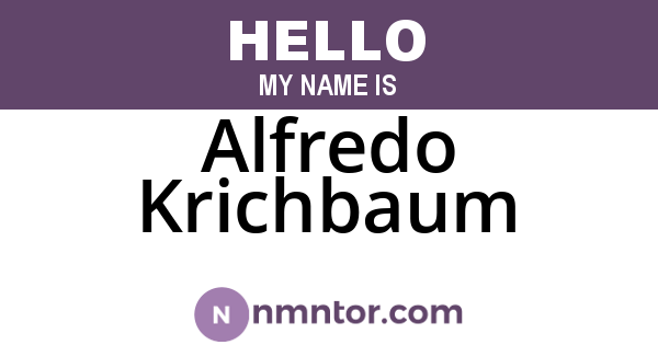 Alfredo Krichbaum