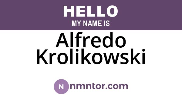 Alfredo Krolikowski