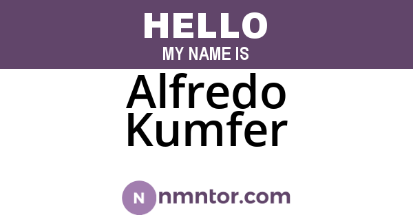 Alfredo Kumfer