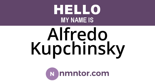 Alfredo Kupchinsky