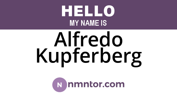 Alfredo Kupferberg