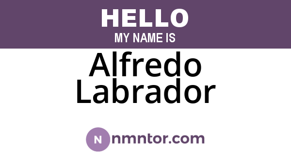 Alfredo Labrador