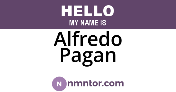 Alfredo Pagan