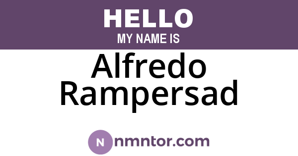 Alfredo Rampersad