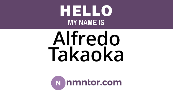 Alfredo Takaoka