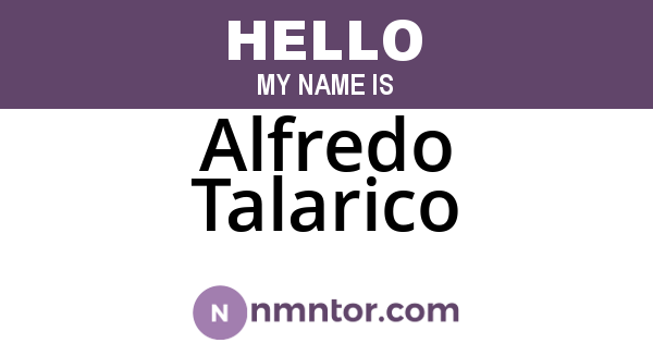 Alfredo Talarico