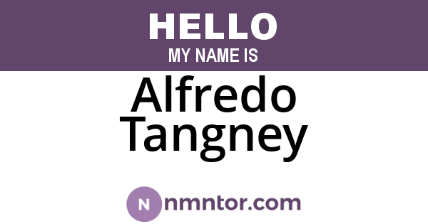 Alfredo Tangney