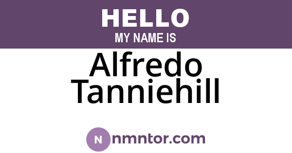 Alfredo Tanniehill