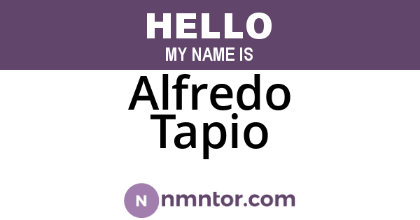 Alfredo Tapio