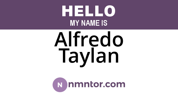 Alfredo Taylan