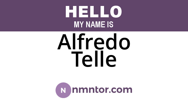 Alfredo Telle