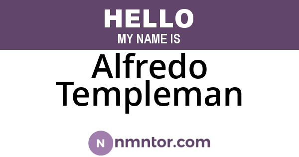 Alfredo Templeman