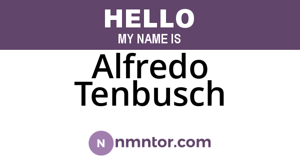 Alfredo Tenbusch