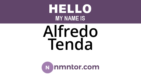 Alfredo Tenda
