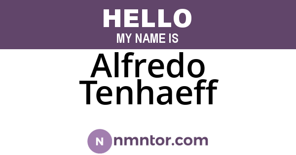 Alfredo Tenhaeff