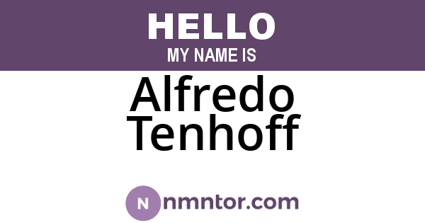 Alfredo Tenhoff