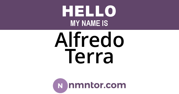 Alfredo Terra