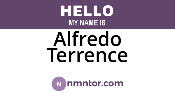 Alfredo Terrence