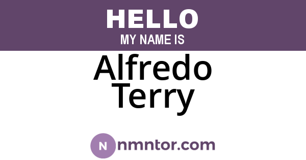 Alfredo Terry