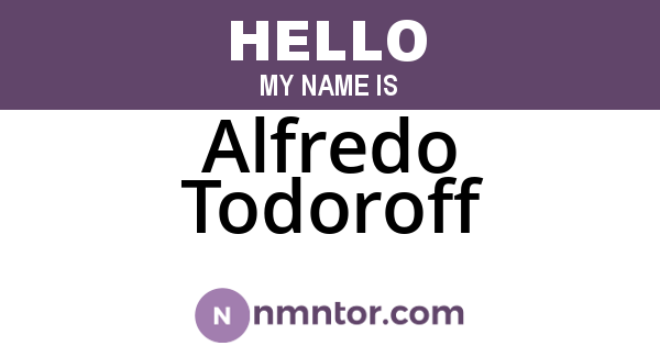 Alfredo Todoroff