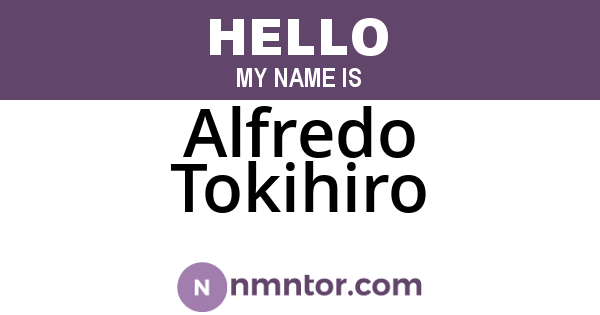 Alfredo Tokihiro