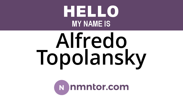 Alfredo Topolansky