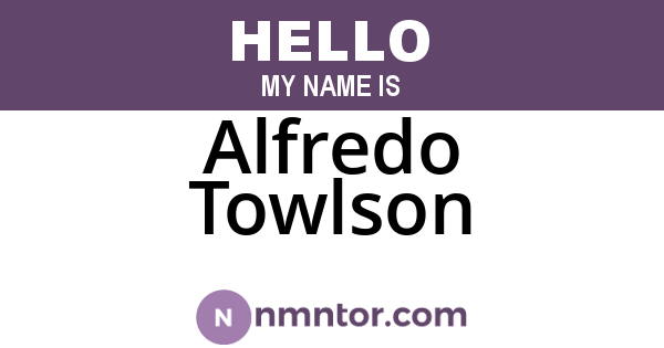 Alfredo Towlson